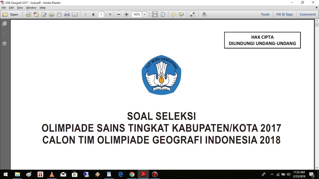 Pembahasan OSK Geografi 2017 No 1-5