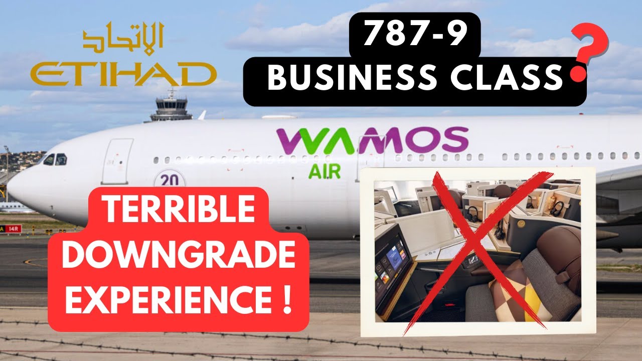 ETIHAD Business Class [CGK - AUH] DOWNGRADE to Terrible Wamos EC-NTX & EC-MAJ  Honest Review