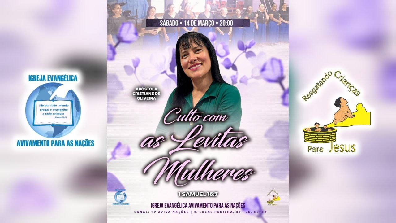 Culto ao Vivo - REDE DE MULHERES - 14/03/2026