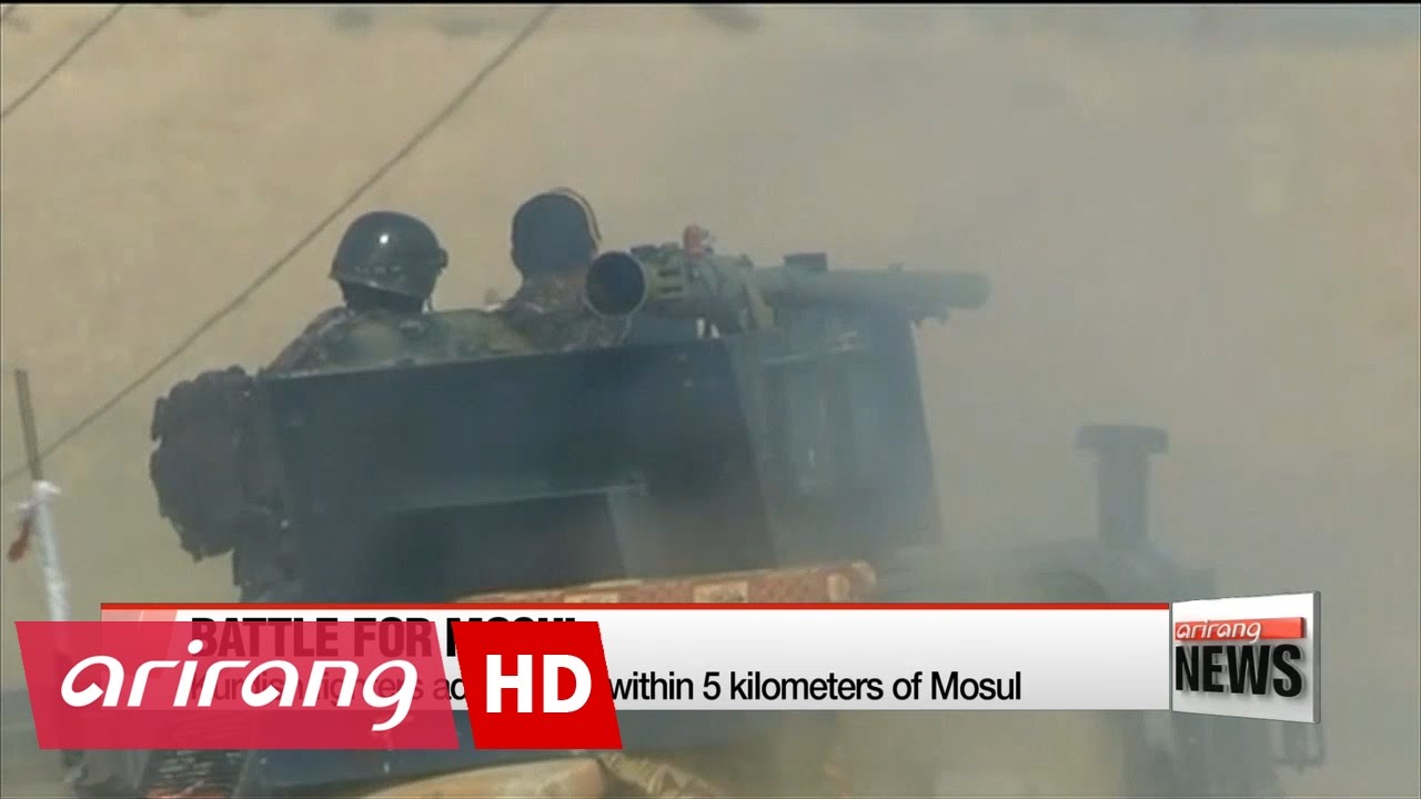 Kurdish Peshmerga forces advance near Mosul