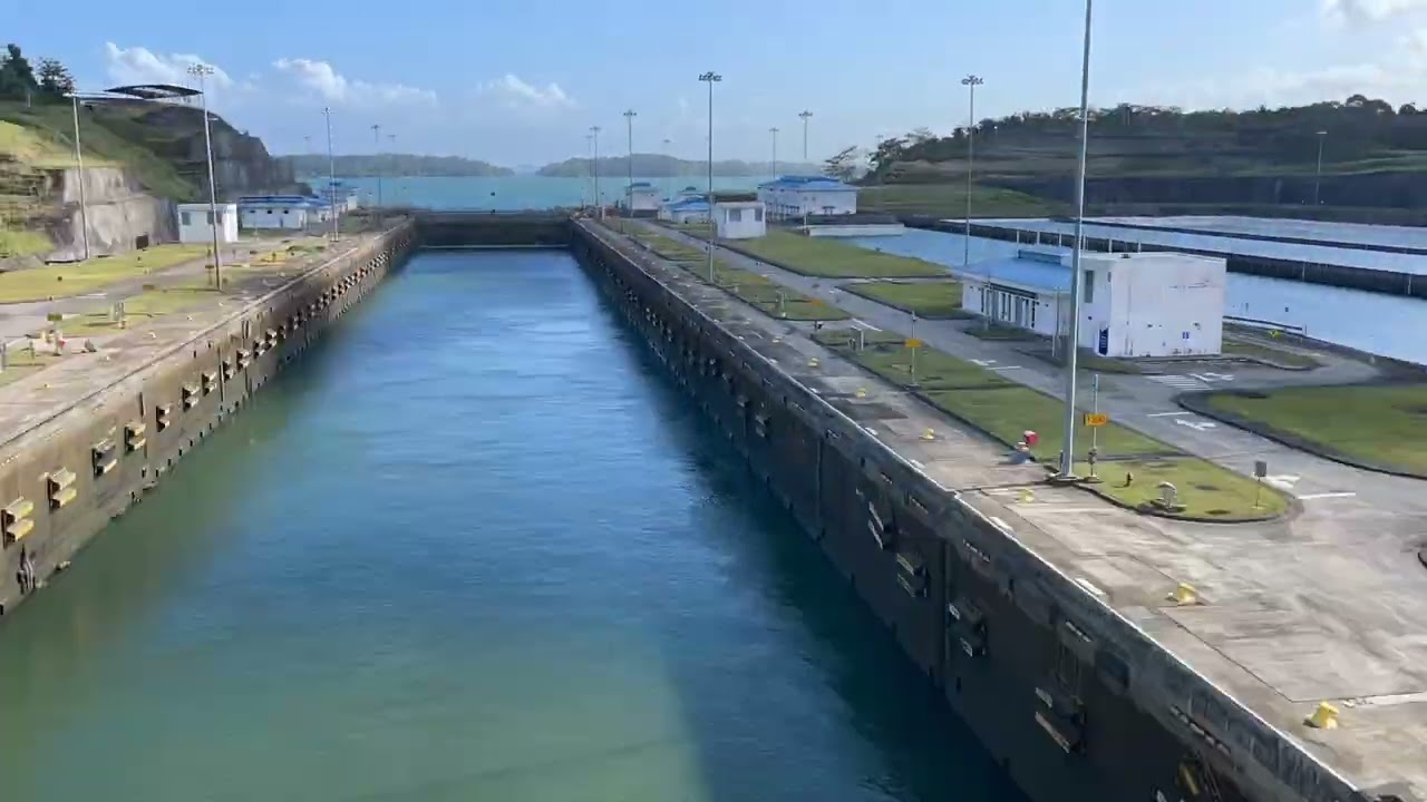 Agua Clara Locks, Panama Canal (New Locks) and Bridge of the Atlantic