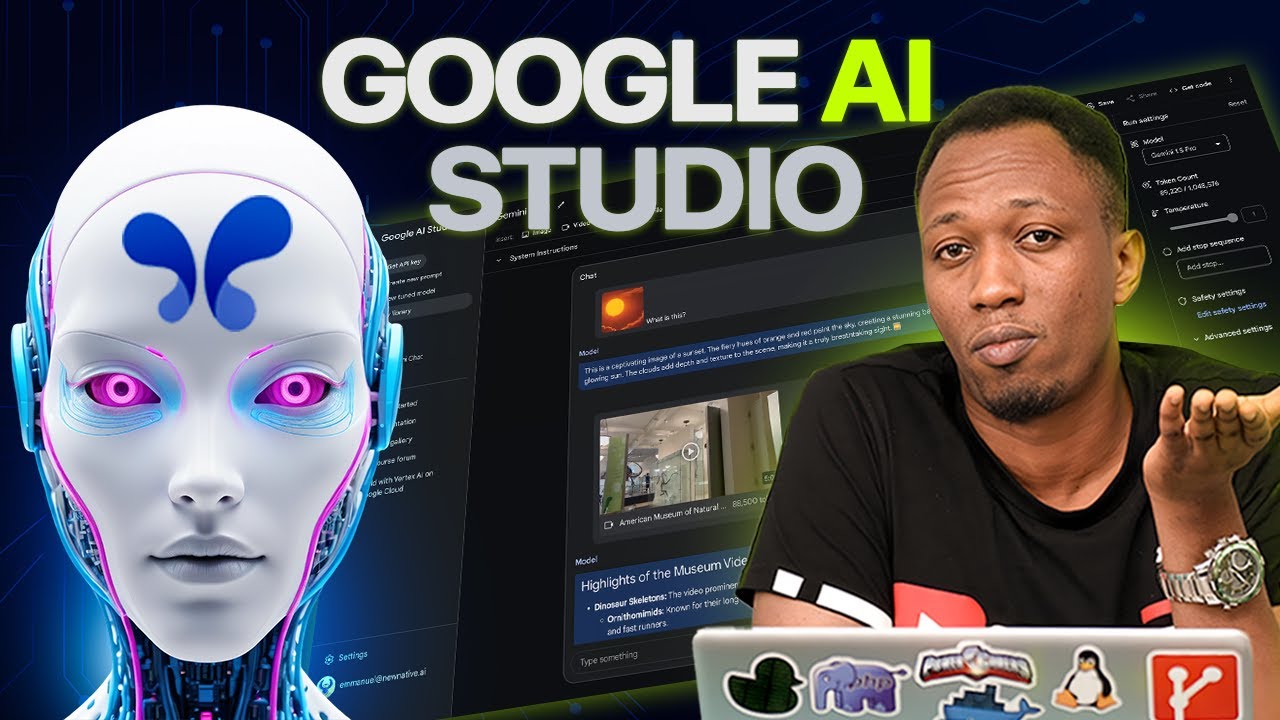 😳Ifite AMASO, Yakwigisha COMPUTER👌🏼 Ibagirwa TUTORIALS. Uko Google AI STUDIO ikoresha GEMINI 2.5