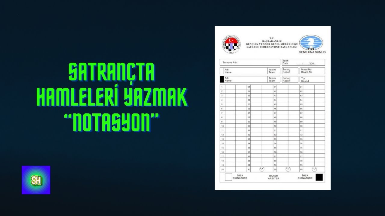 Satran&ccedil;ta Hamlelerin Yazılışı (Notasyon) #satranc #lichess #chess #notasyon #notation