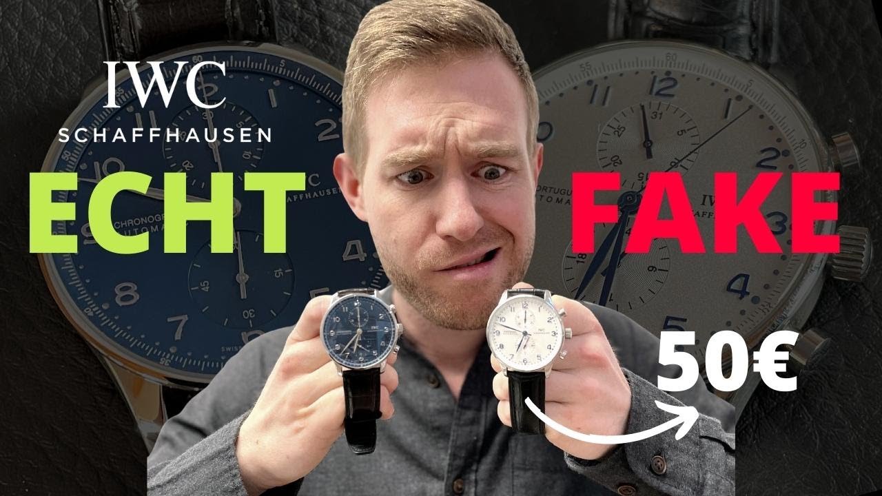 IWC Portugieser ECHT vs 50€ FAKE - 7 Merkmale die du kennen musst 😳👍🏼 | Gezeizenpanther