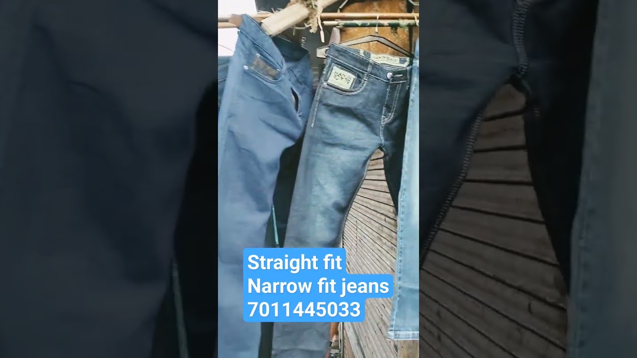straight fit and narrow jeans price@500#shorts