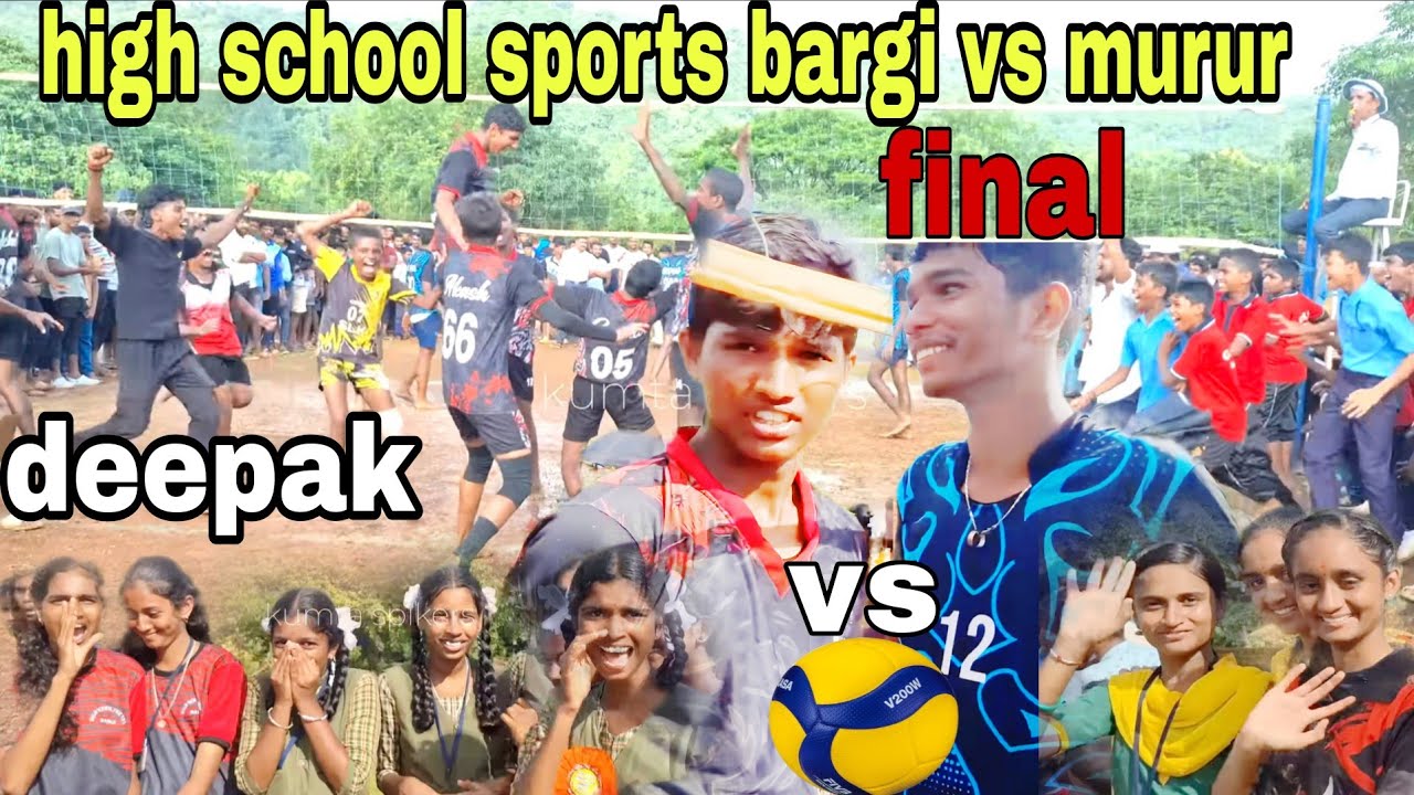high school volleyball final match bargi vs murur