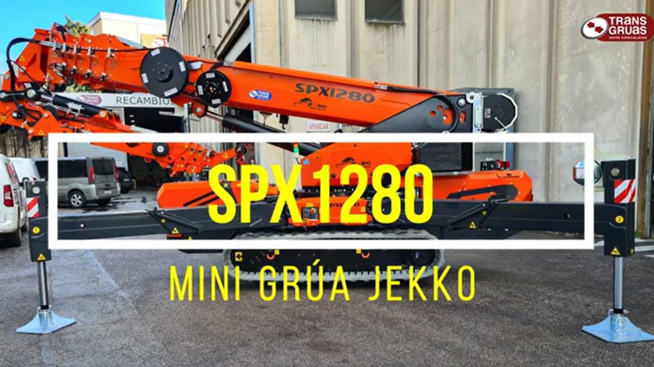 Minigrúa Jekko SPX1280 | La Minigrúa de 8 Toneladas Más Potente y Compacta