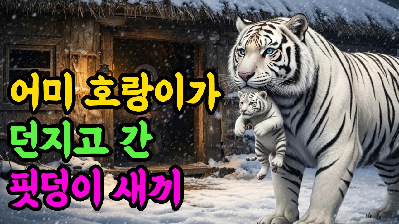 어미 호랑이가 던지고 간 핏덩이 새끼,다음날 빈 쌀독을 열어보니....| 야담 시니어 옛날이야기 오디오북 전설 민담 사연