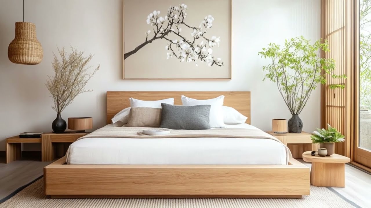 Cozy Japandi Bedroom Japanese Scandinavian Design for Sleep