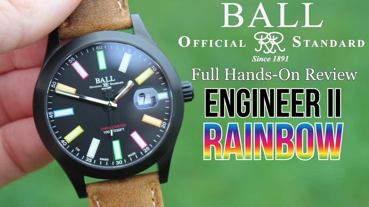 Часы Ball Engineer II Rainbow | Полный обзор | Веселые, красочные часы от компании Ball Watch!