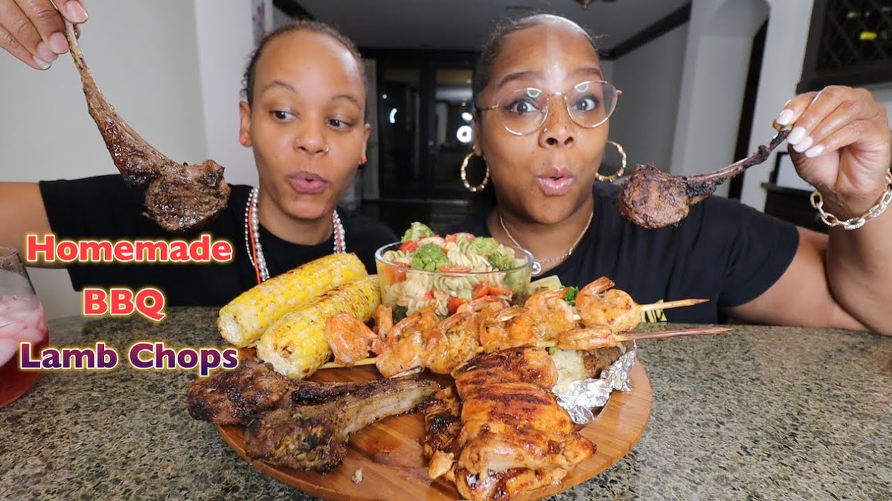 FIRST TIME TRYING HOMEMADE BBQ LAMBCHOPS + CALLING MY WIFE UGLY PET NAMES MUKBANG PRANK