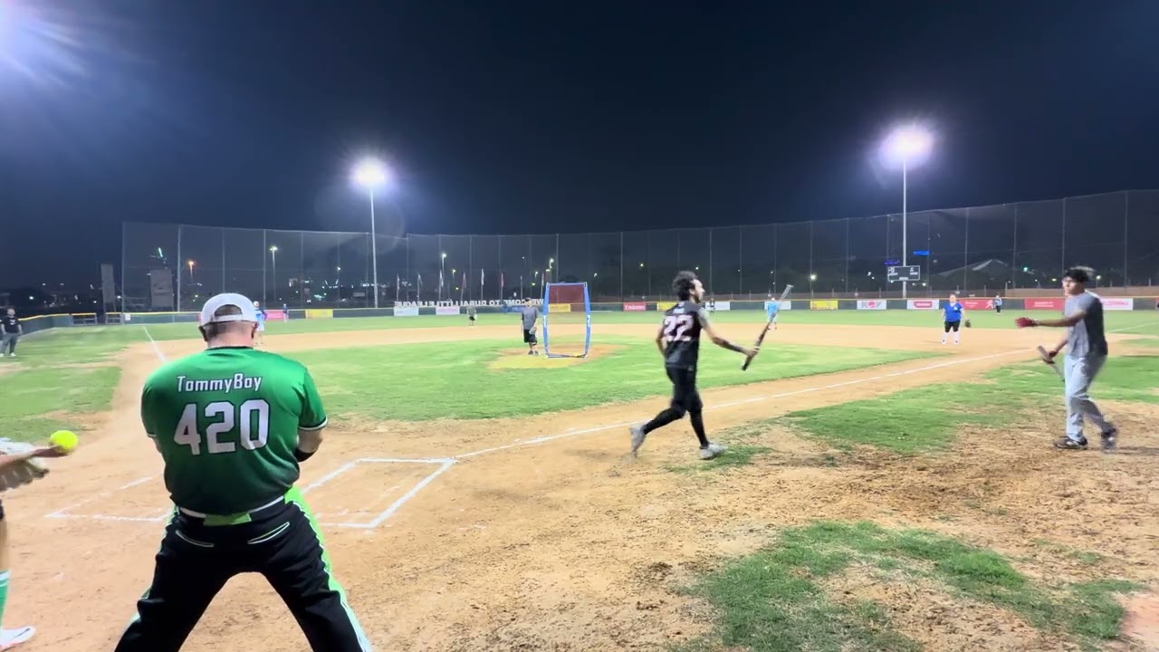 Emirates Softball League Winter Scramble Blue vs Black
