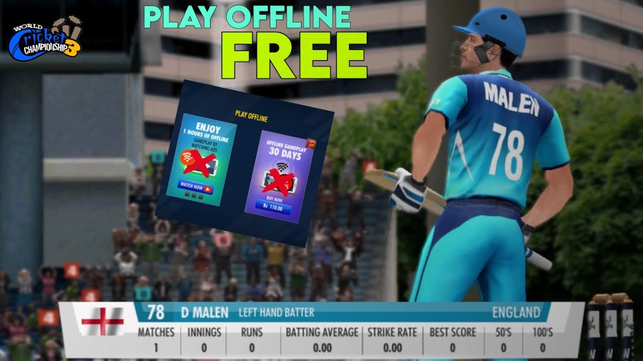 {How to play Wcc3 offline} Wcc3 New Update World cricket championship 3.
