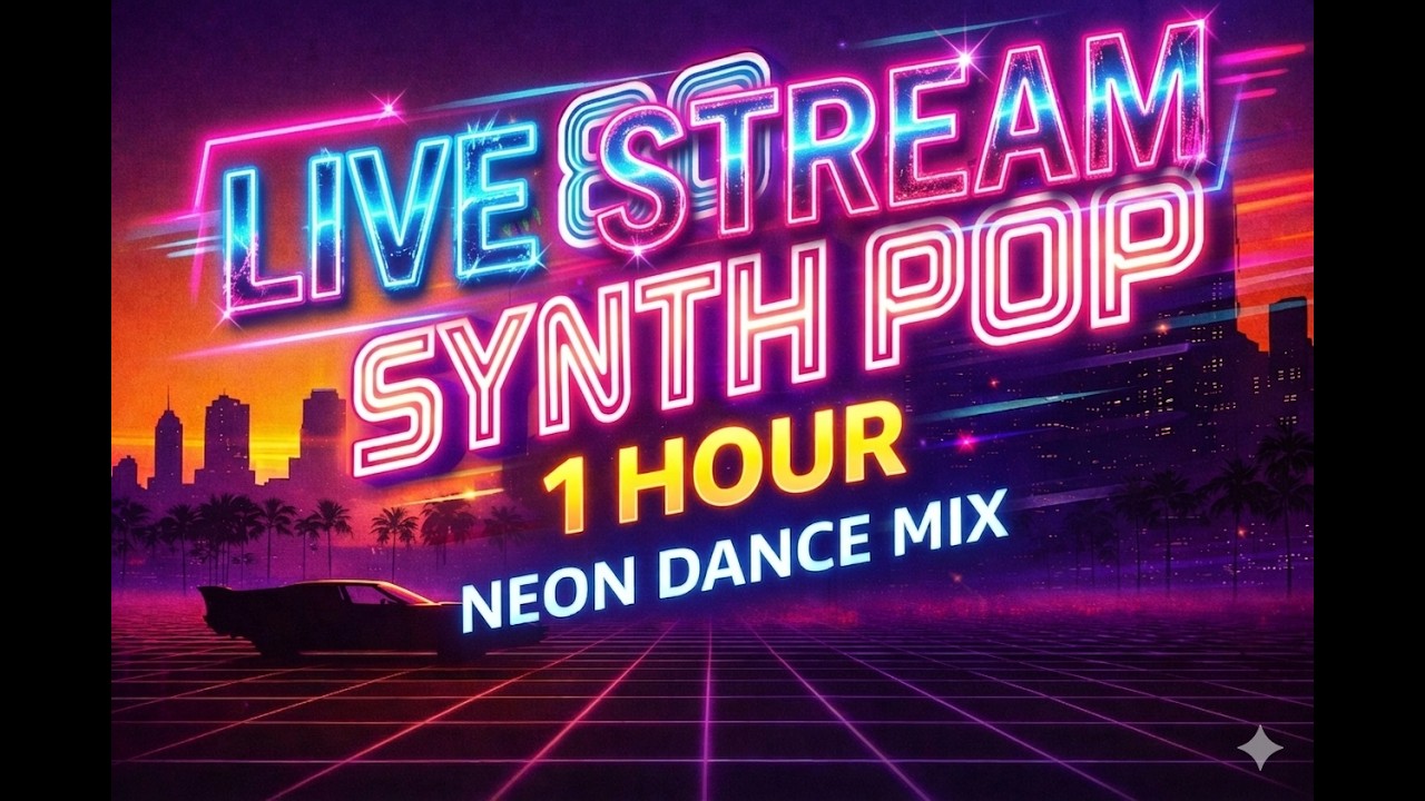 80s Synth Pop Neon Dance Mix 🕺 Best of Retro Synthwave (24/7 Live)