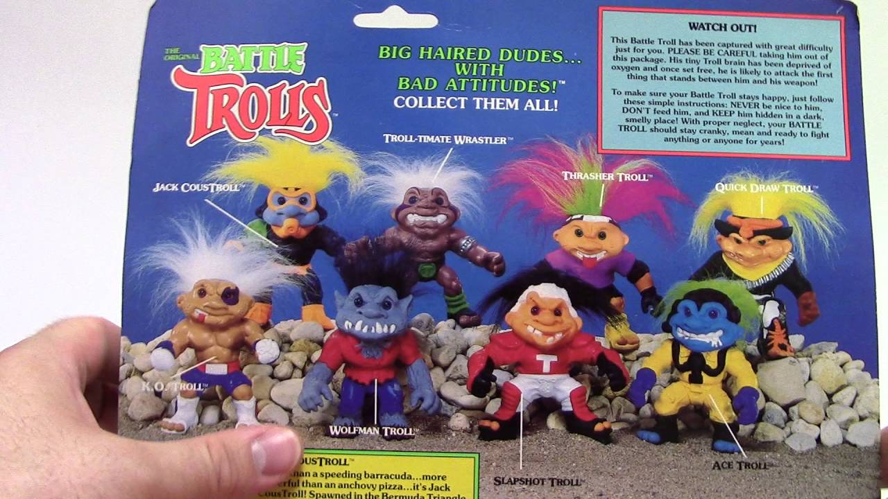 Hasbro 1993 Battle Trolls Jack CousTroll toy Review