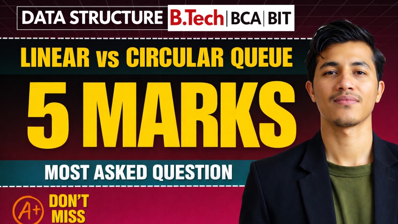 Difference between Linear queue and Circular queue ||