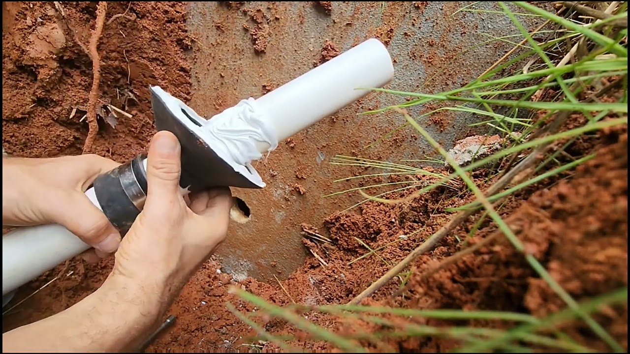 Water Well Pump System Install- How to Enter a Basement Wall & Seal the Water/Power Lines