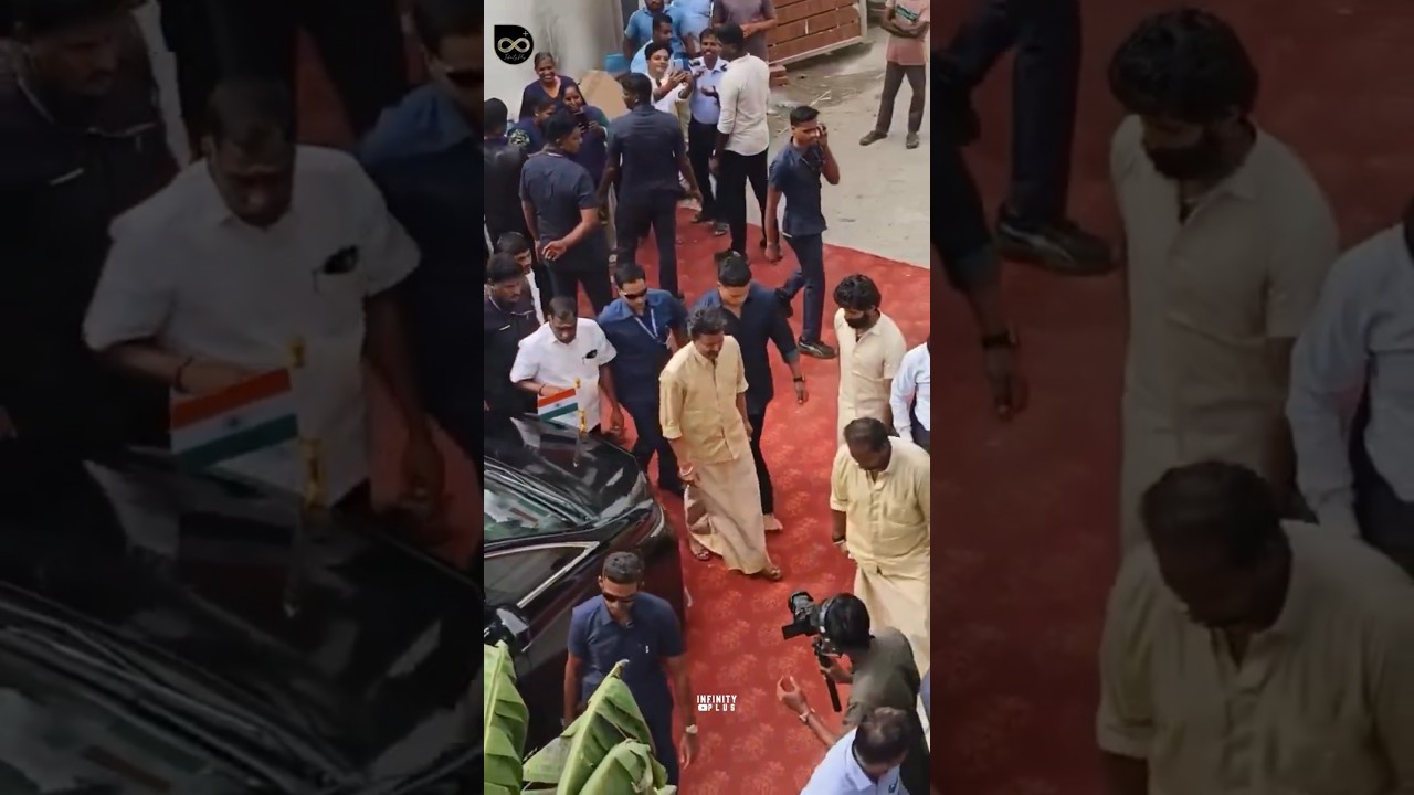 Thalapathy Vijay Entry🔥| TVK | Aadhav Arjuna | CM Joseph Vijay | Route Jagadish Home Function
