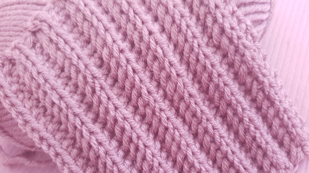 One Row Repeat Crochet Stitch | Herringbone single crochet stitch Back Loops Only BLO