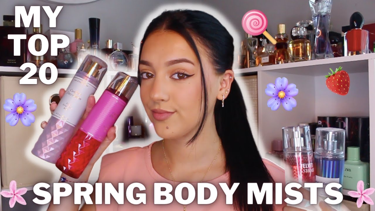 💐MY TOP 20 BODY MISTS FOR SPRING!!! 💐BATH AND BODY WORKS & VICTORIA'S SECRET