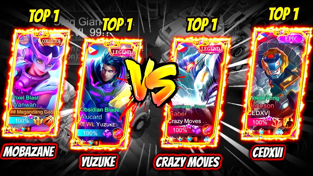 ¡MOBAZANE Y YUZUKE SE ENFRENTAN A CEDXVI Y CRAZY MOVES! ¡PARTIDA SUPER INTESA! | MOBILE LEGENDS