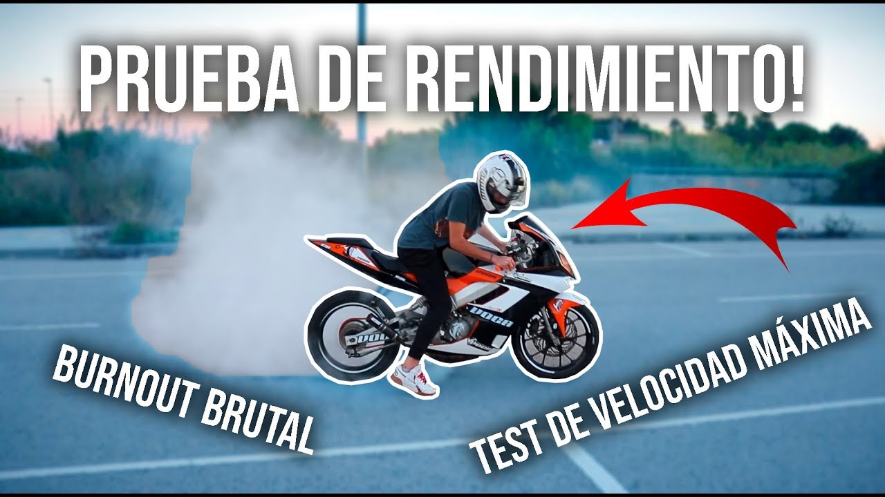 Pongo la moto AL LÍMITE antes del banco de pruebas!!📈 Burnout BRUTAL!