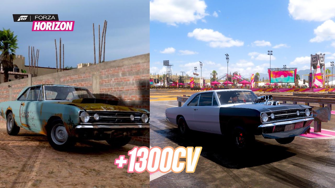 RESTAURANDO DODGE DART HEMI DE ARRANCADA DE + 1300CV - FORZA HORIZON 5