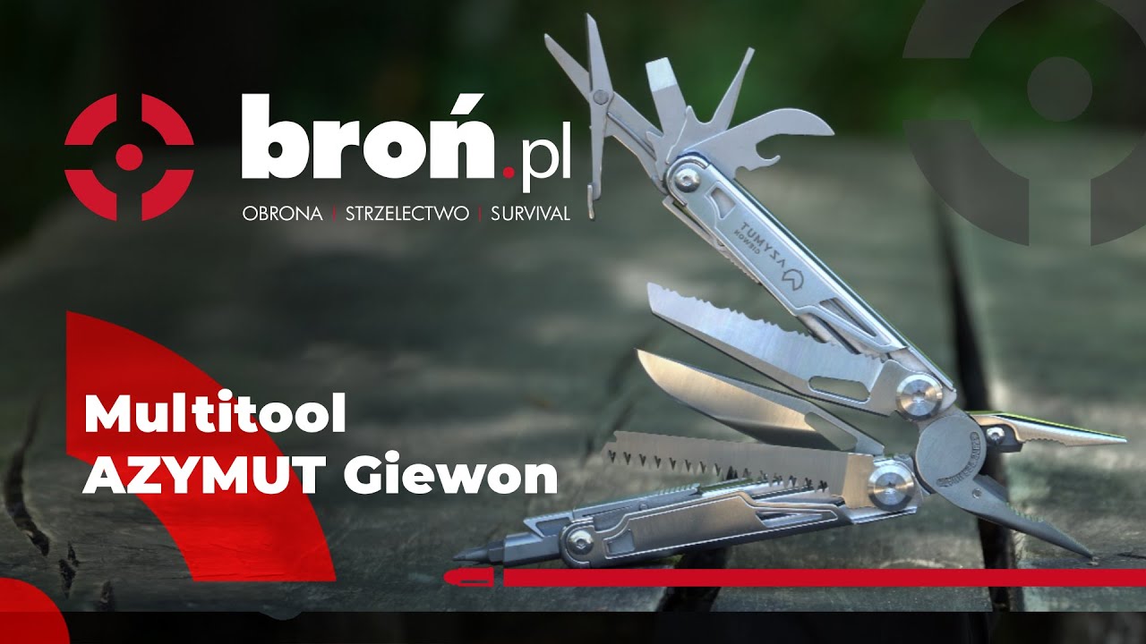Multitool AZYMUT Giewon - 14 narzędzi + kabura do pasa (H2038)