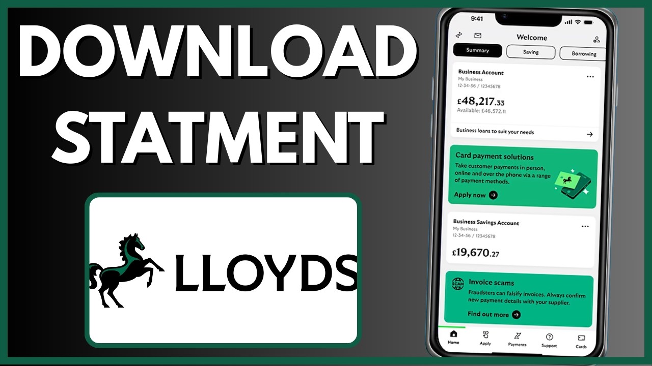 Как скачать выписку из приложения Lloyds Bank (2026) &mdash; краткое руководство