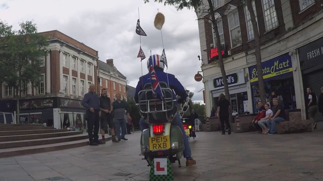 Golden Gates Town Hall to Warrington market for Quadrophenia day 2019 Part 2 🛵👌