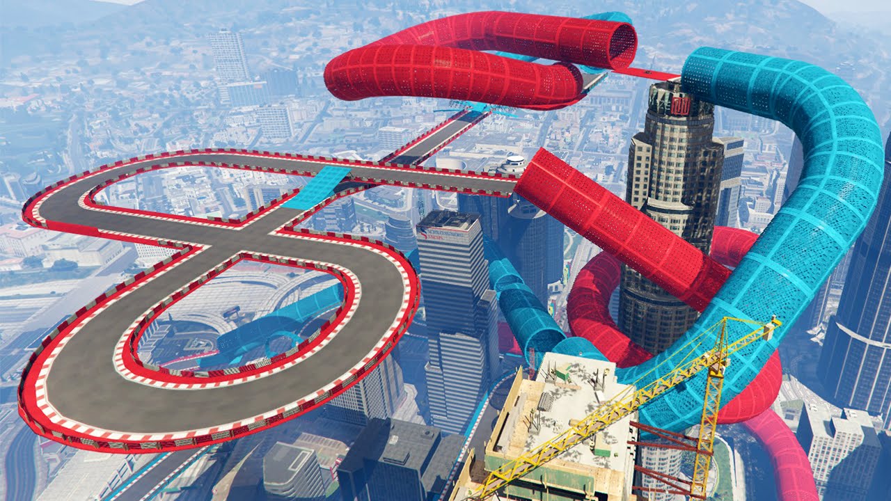 BIGGEST NEW GTA 5 RACE UPDATE EVER! (GTA 5 Funny Moments)