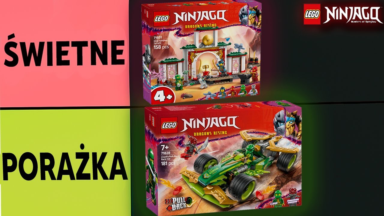 RANKING NAJGORSZYCH zestawów z LEGO NINJAGO POWSTANIE SMOKÓW