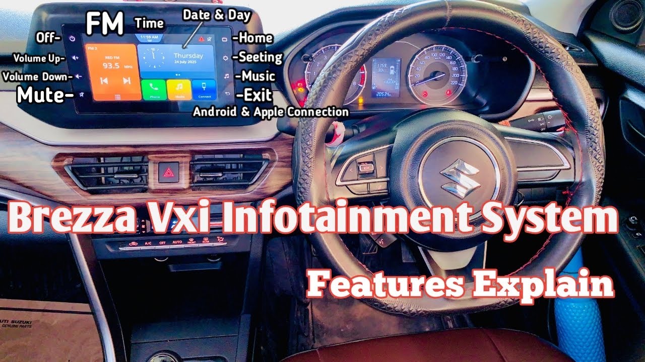 Brezza Vxi Infotainment System Features…!!!