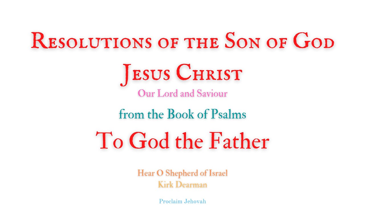 Resolutions of the Son of God Jesus Christ Our LORD | #NewYearResolutions2022 | #BibleVerseSong