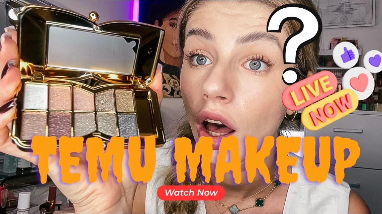 Cel&yacute; m&ocirc;j makeup LEN s produktami z TEMU?! 😱 V&yacute;sledok je &scaron;okuj&uacute;ci!