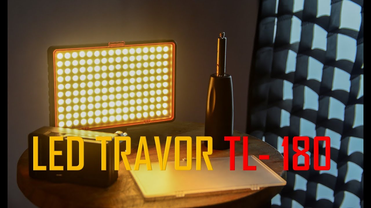 LED PROFISSIONAL BARATO E FUNCIONAL - TRAVOR TL 180 (REVIEW)