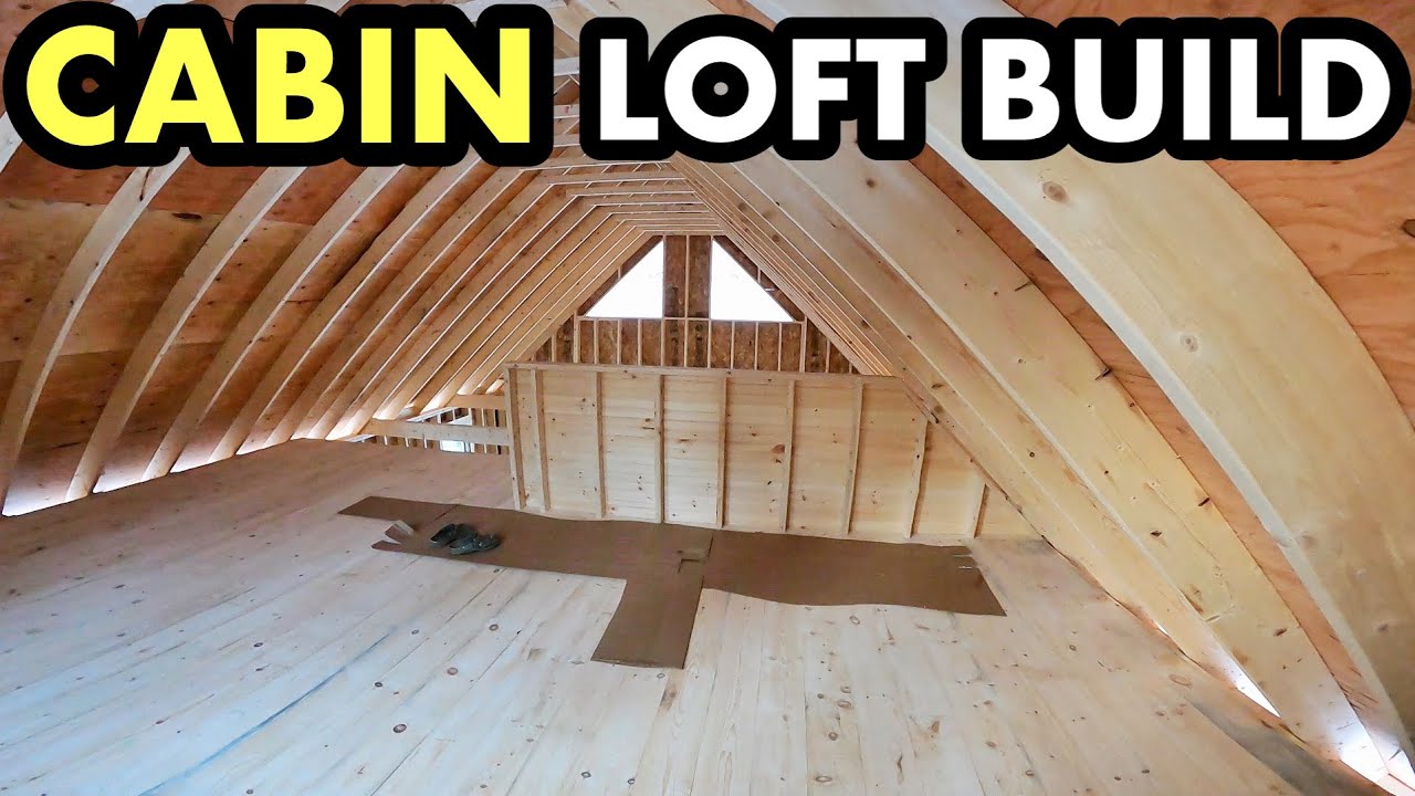 First Snow At The Cabin & Building The Loft | Cabin Build - Ep. 7