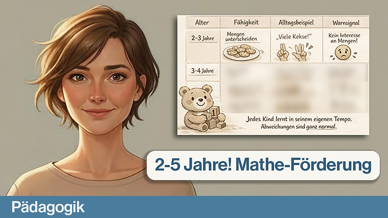 Mathe-Förderung 2-5 Jahre: KI erstellt entwicklungsgerechte Übungen | Pädagogik-Hack