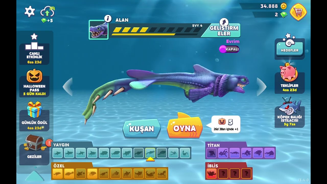Arkadaşlarımla birlikte hungry shark oynuyoruz 
