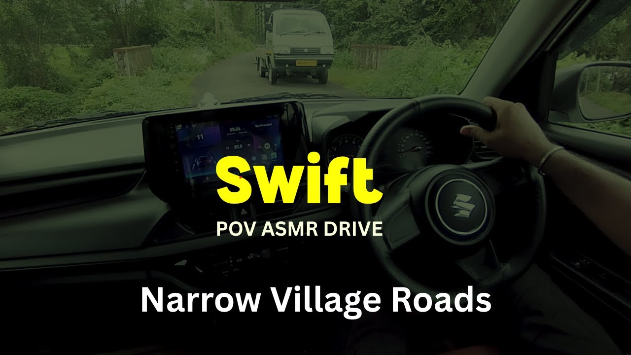 Village Narrow Road Driving 🚓Swift.ASMR POV Drive 