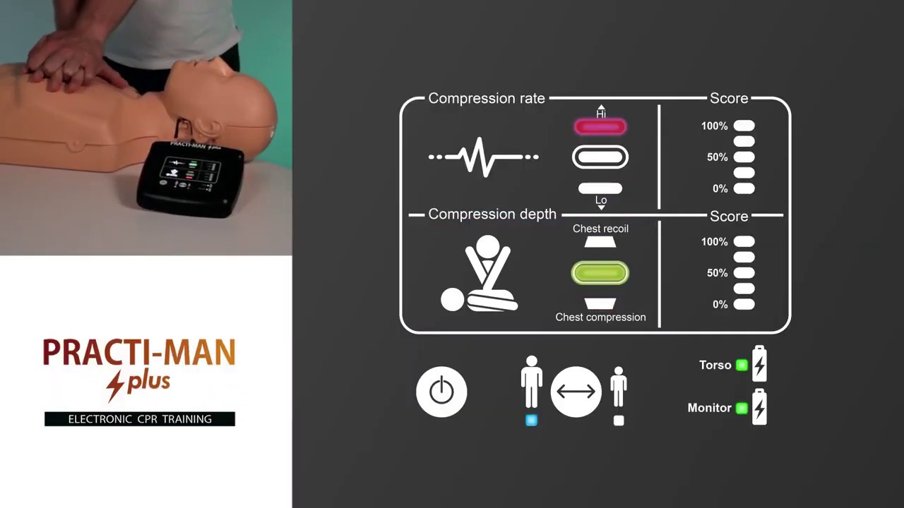 PRACTI-MAN PLUS  ELECTRONIC CPR TRAINING