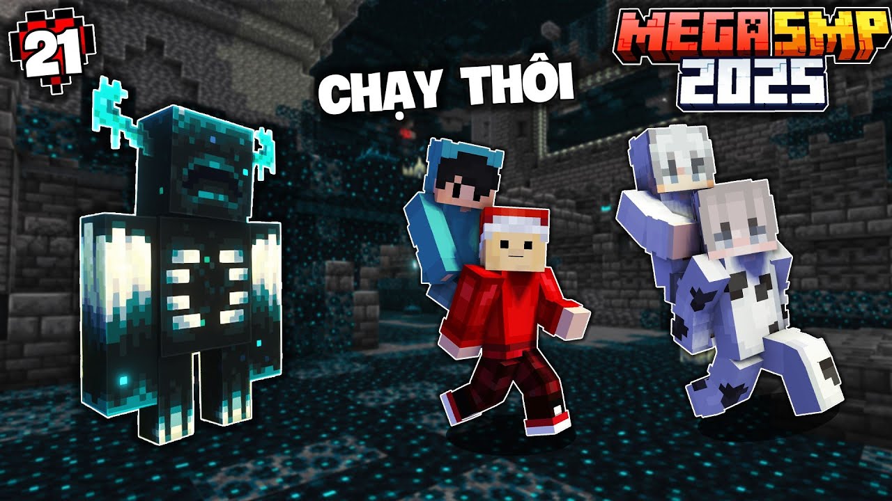 MINECRAFT MEGA SMP 2025 #21 | T&ocirc;i C&ugrave;ng Hội F4 Đi Ancient City,B&aacute;o Nhất Sever !!!