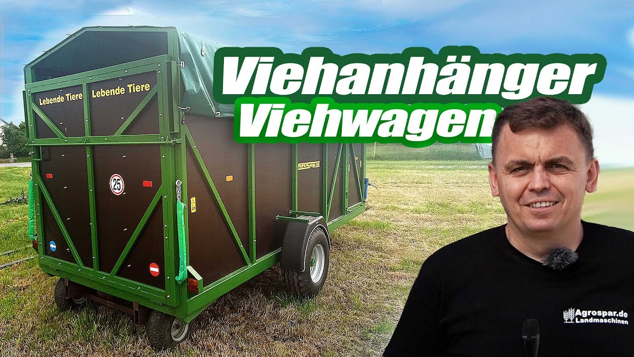 Viehwagen Viehanhänger, Breite: 2 meter  Länge: 4m, 5m, 6m