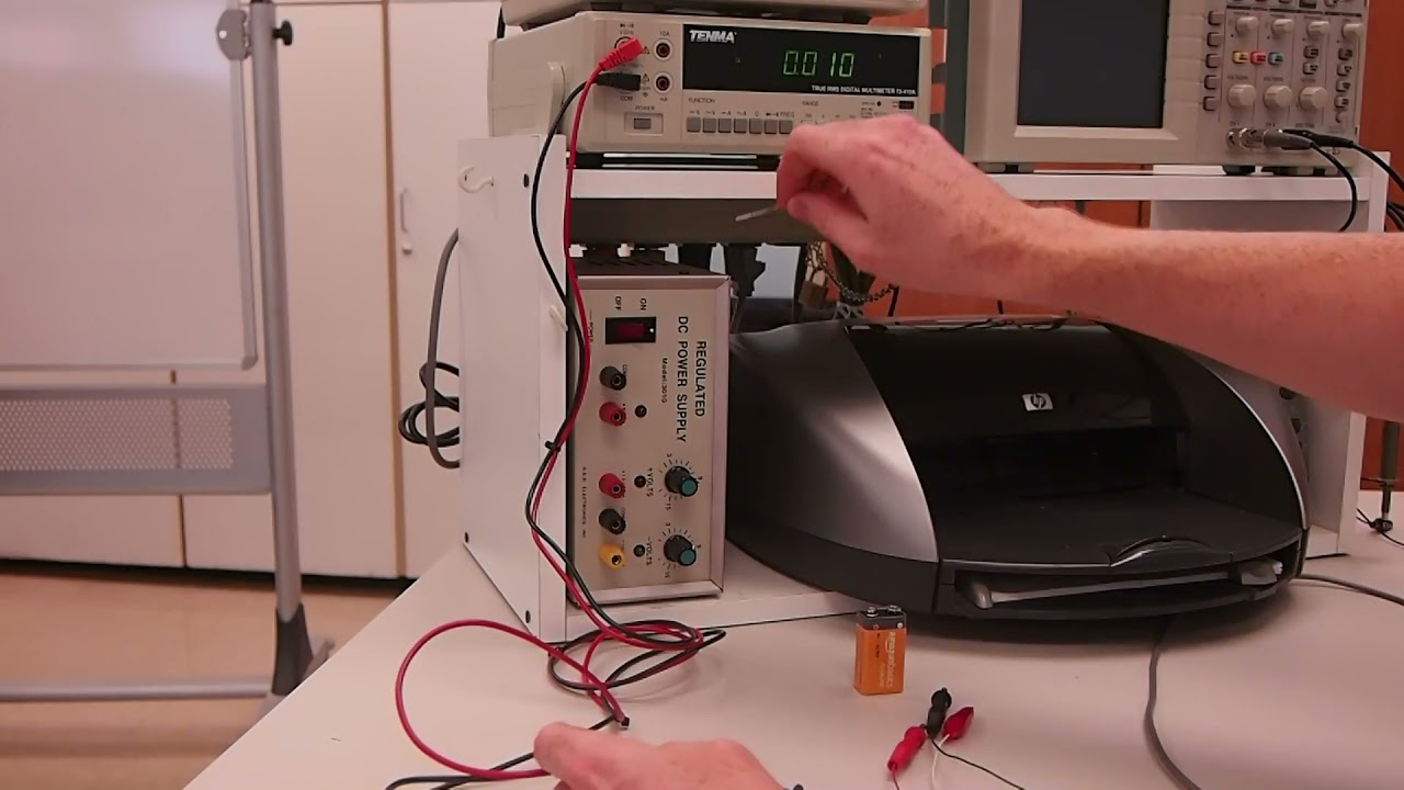 How to use the digital multimeter and DC power supply