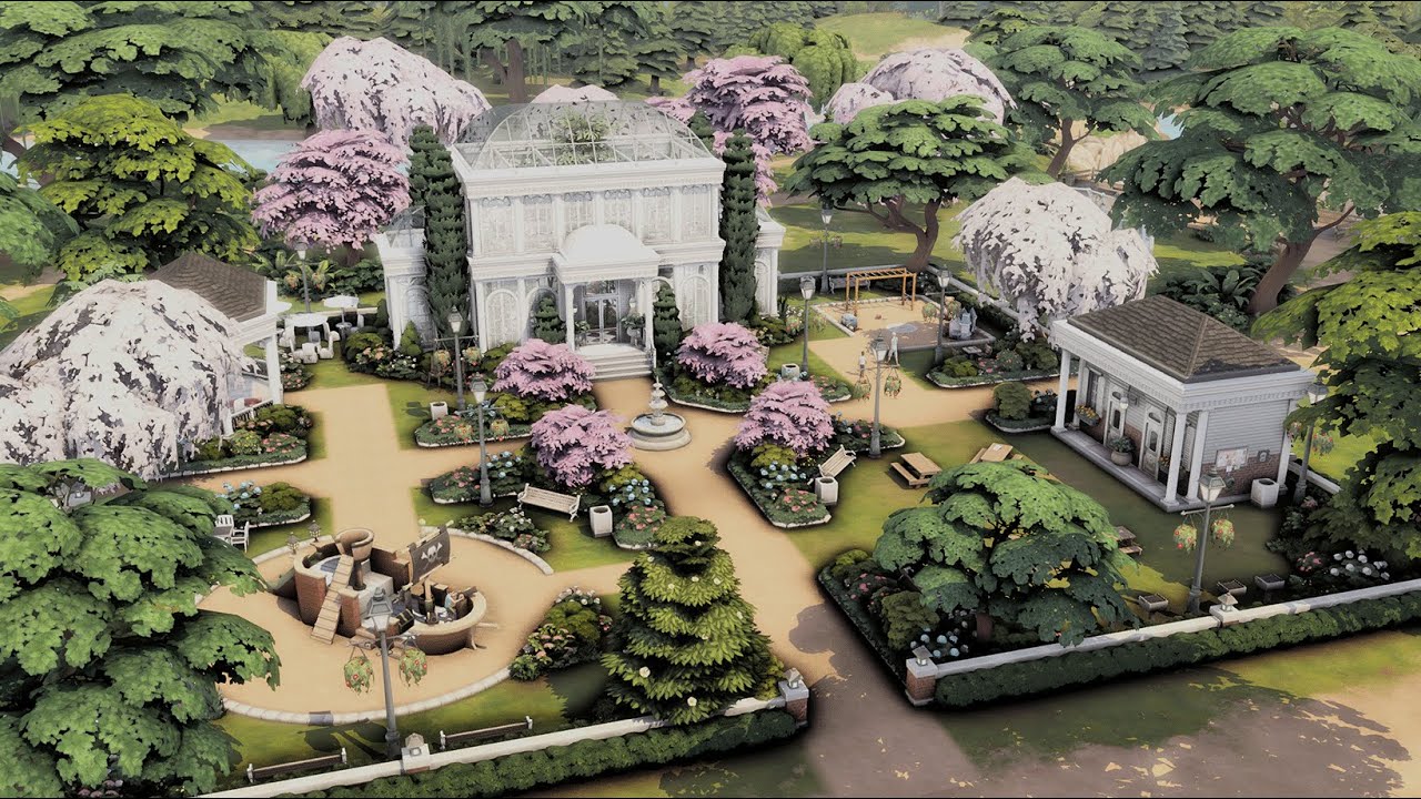 Willow Creek Park 🌸 | The Sims 4 Speed Build (No CC) | Ambient Music