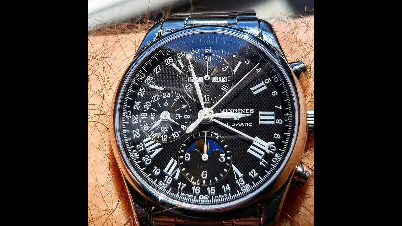 Longines Master Collection Chronograph Black Dial