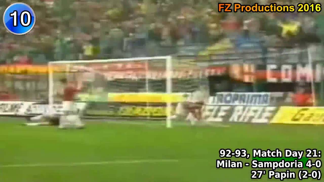 Jean-Pierre Papin - 18 goals in Serie A (Milan 1992-1994)