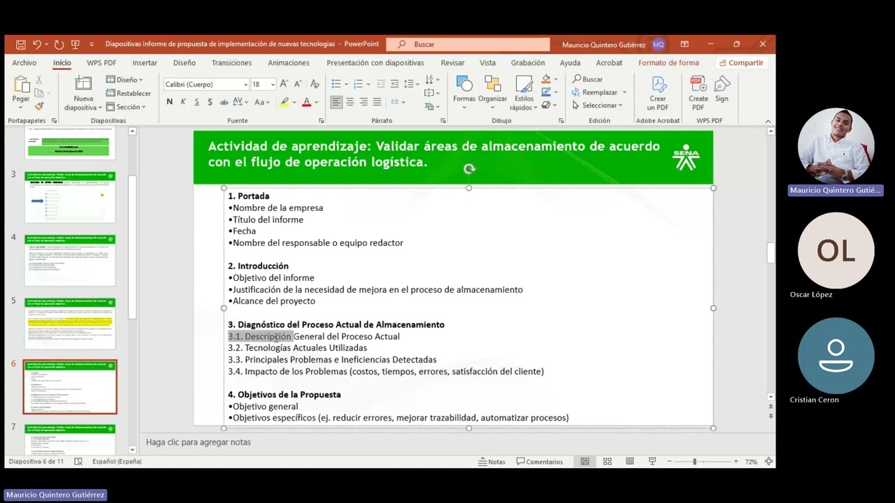 Sesión en linea 18062026 Informe propuesta de implementación de nuevas tecnologías en el proceso de