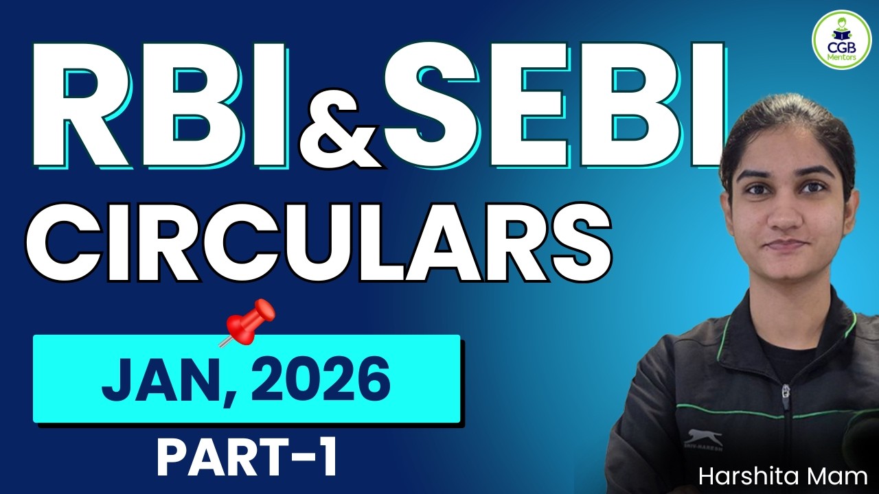 RBI Circulars January 2026 | SEBI Circulars January 2026 | Part 1 | Complete January Circulars Class