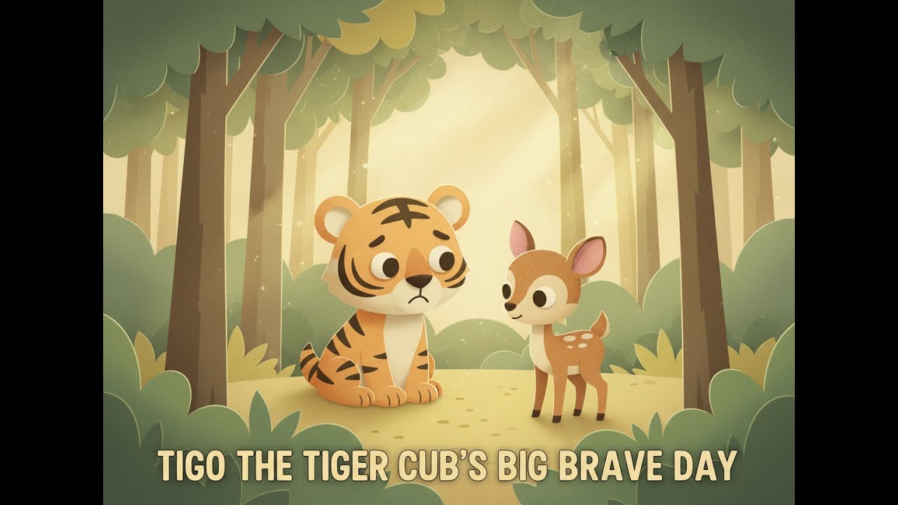 🐯 아기 호랑이 티고의 용기 있는 하루 | 따뜻한 어린이 동화 | Tale-Buds